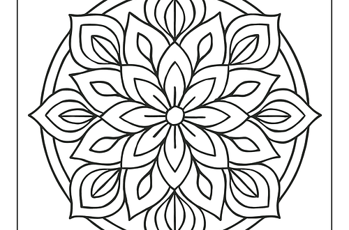 ๐ ๋ง๋ค๋ผ ์์น ๊ณต๋ถ ๋์ / ๋ง๋ค๋ผ์ ๊ธฐ์๊ณผ ์ญ์ฌ mandala coloring page