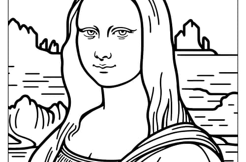 ๐ผ๏ธ๋ชจ๋๋ฆฌ์ ๋ช
ํ ์์น ๊ณต๋ถ ๋์ / ๋ชจ๋๋ฆฌ์์ ๋ชจ๋ธ์ ๋๊ตฌ์ธ๊ฐ? monalisa coloring page