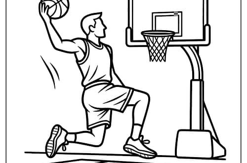 ๐๋๊ตฌ ์์น ๊ณต๋ถ ๋์ / ๋๊ตฌ ๊ธฐ๋ณธ ๊ท์น 10๊ฐ์ง basketball coloring page