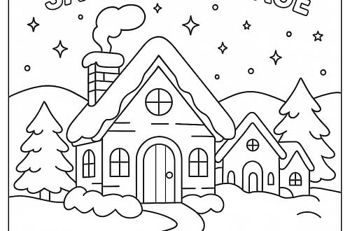 ๐
์ฐํ ๋ง์ ์์น ๊ณต๋ถ ๋์ / ํ๋๋ ๋ก๋ฐ๋์๋ฏธ ์ฐํํด๋ก์ค ๋ง์ ์์ ๊ฐ์ด๋ santa village coloring page