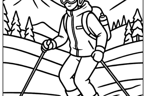 โท๏ธ์คํค ์์น ๊ณต๋ถ ๋์ / ์ด๋ณด์๋ฅผ ์ํ ์คํค ์ฅ๋น ์ด๋ฆ๊ณผ ์ญํ ํ๋ ์ ๋ฆฌ ski coloring page